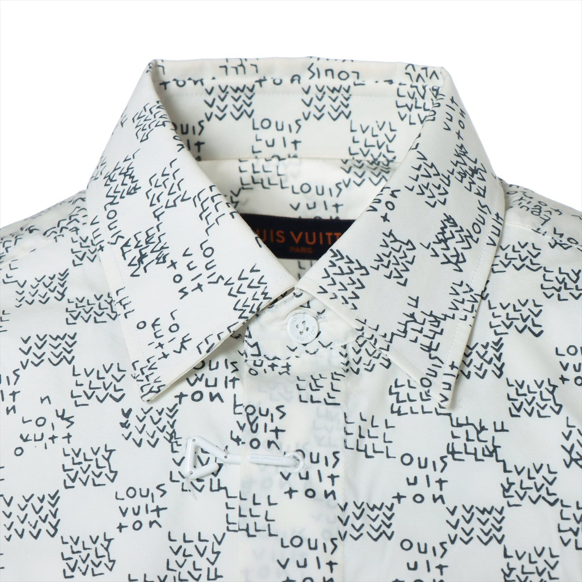 Louis Vuitton 22AW Cotton & nylon Shirt S Men's White  RM222M Damier spread