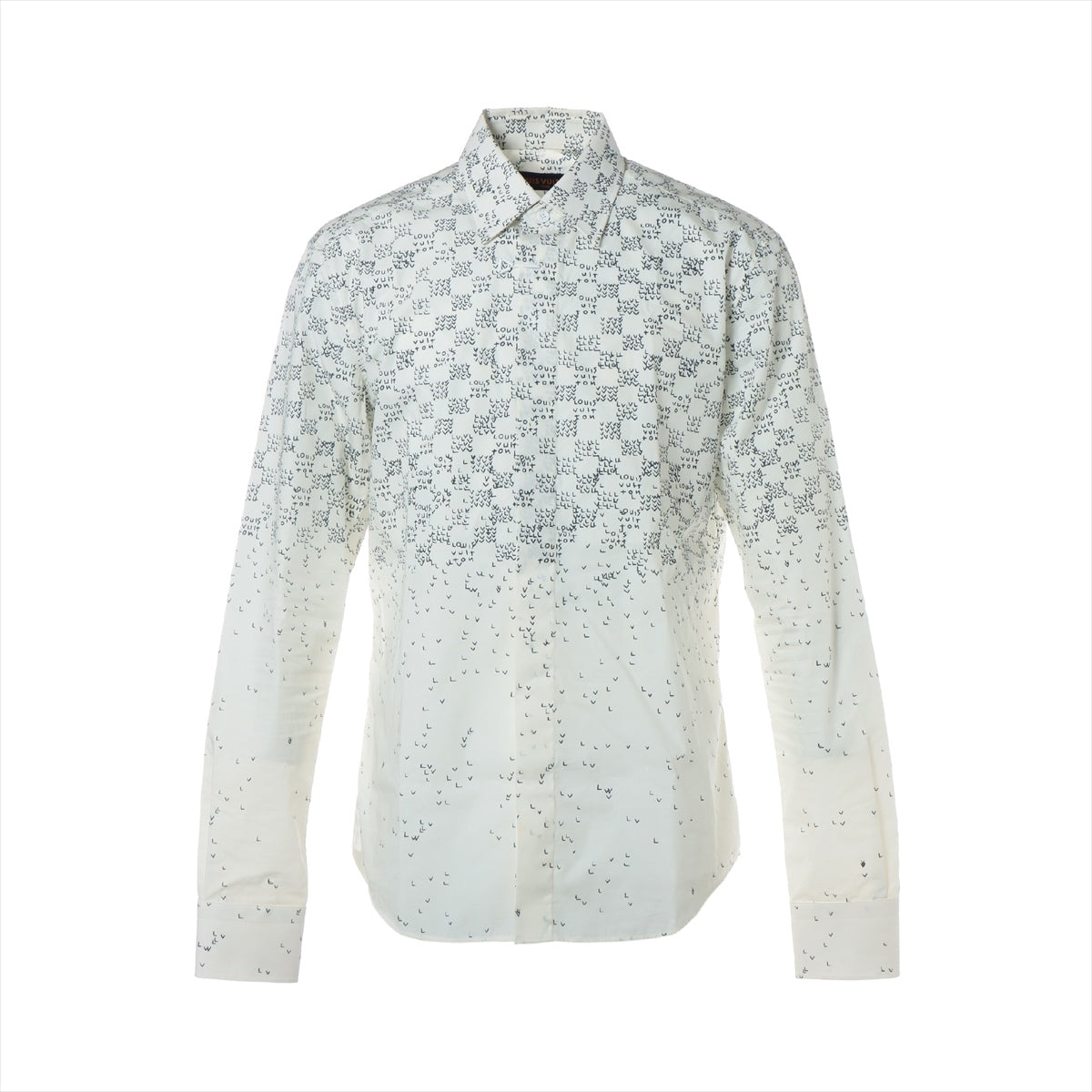 Louis Vuitton 22AW Cotton & nylon Shirt S Men's White  RM222M Damier spread