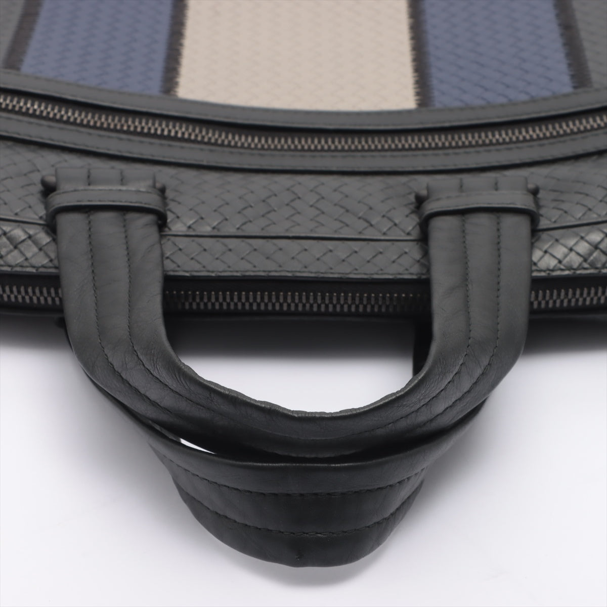 Bottega Veneta Micro Intrecciato Leather 2WAY Businessbag Black