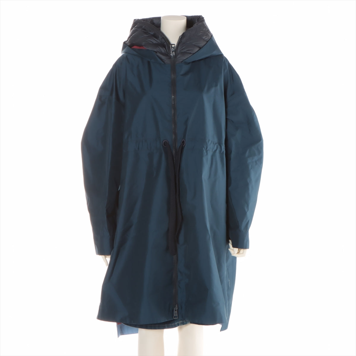 Moncler Polyester & nylon Raincoat 4 Ladies' Navy blue  AIGUE