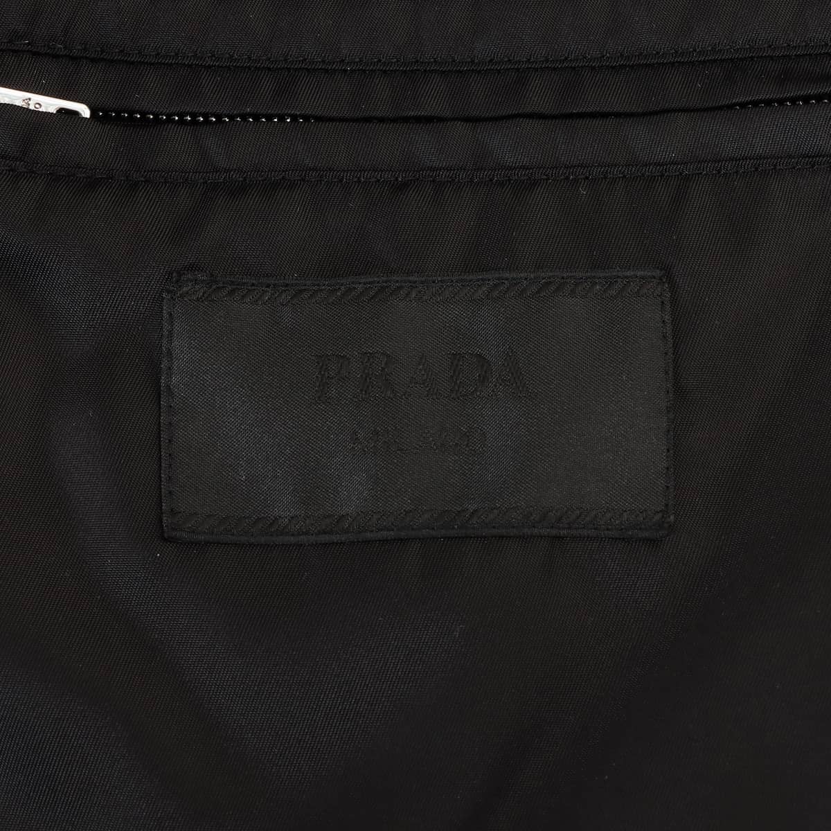 Prada 18AW Polyamide Down jacket 46 Men's Black  SGN802 Leather switching