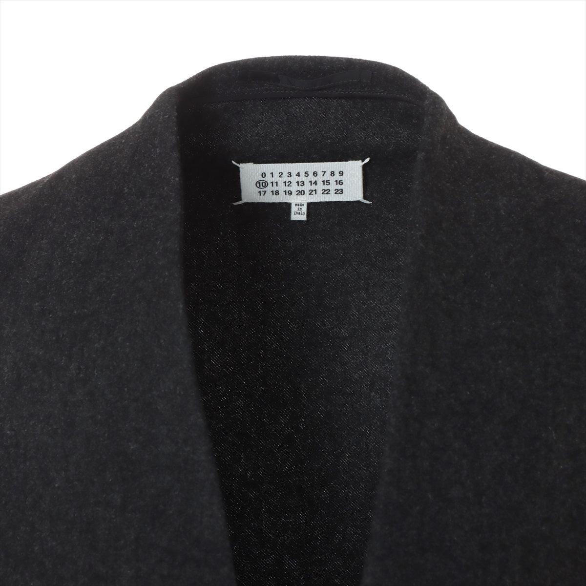 Maison Margiela 19AW Cotton & wool Collarless jacket 44 Men's Grey  10