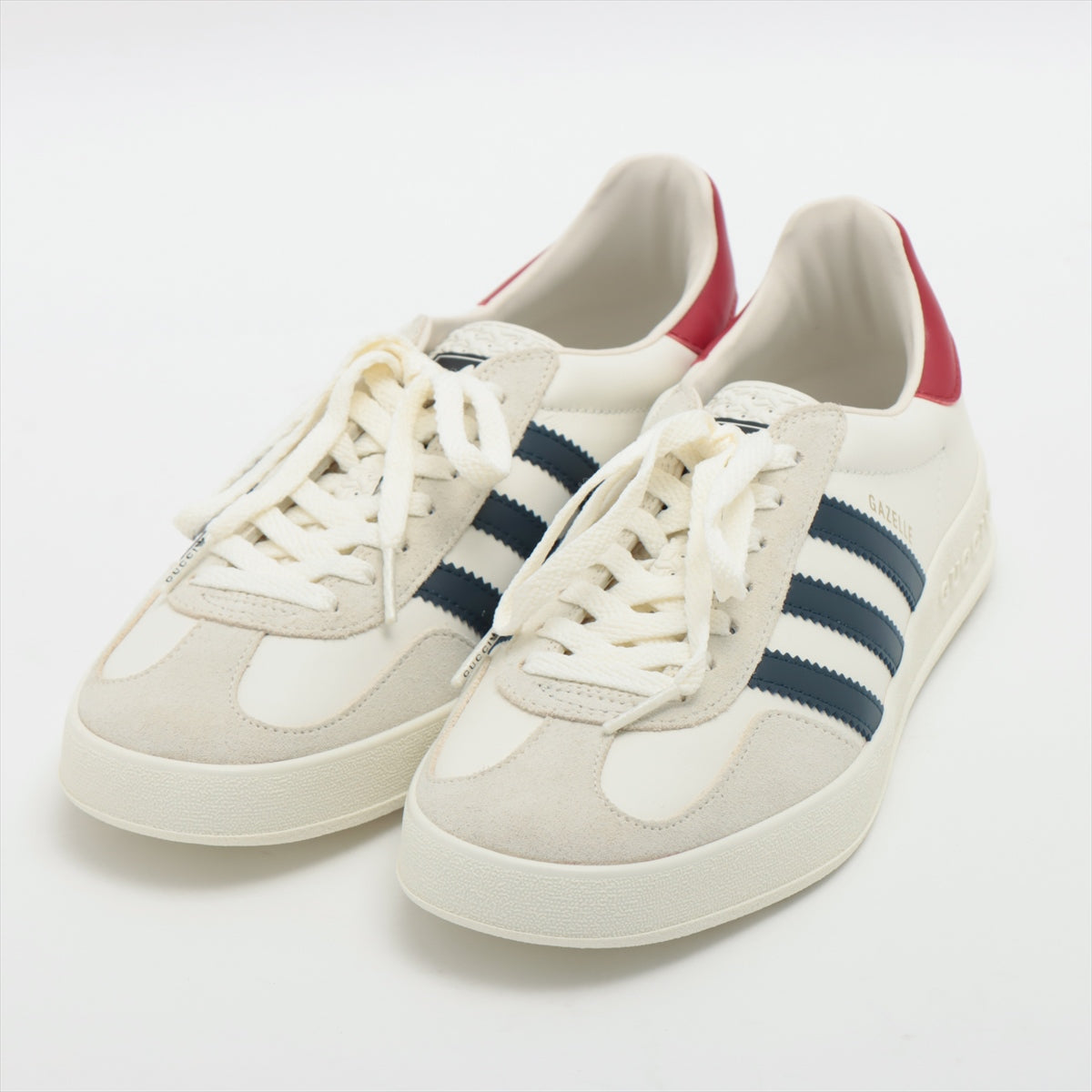 Gucci x adidas Gazelle Leather & suede Sneakers 26cm Men's White 646652 Is there a replacement string