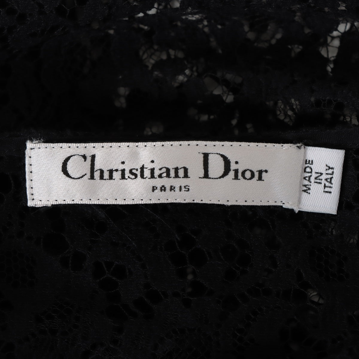 Christian Dior Cotton & nylon Blouse I42 Black  911B44A8928 BEE embroidery