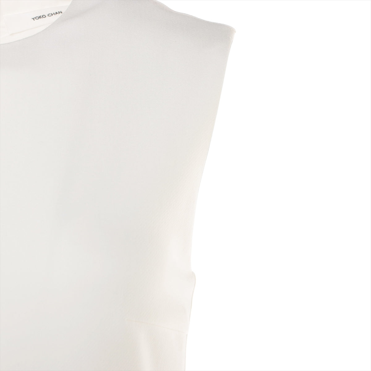 YOKO CHAN Polyester × Rayon Sleeveless dress 36 Ladies' White  YCD-420-717