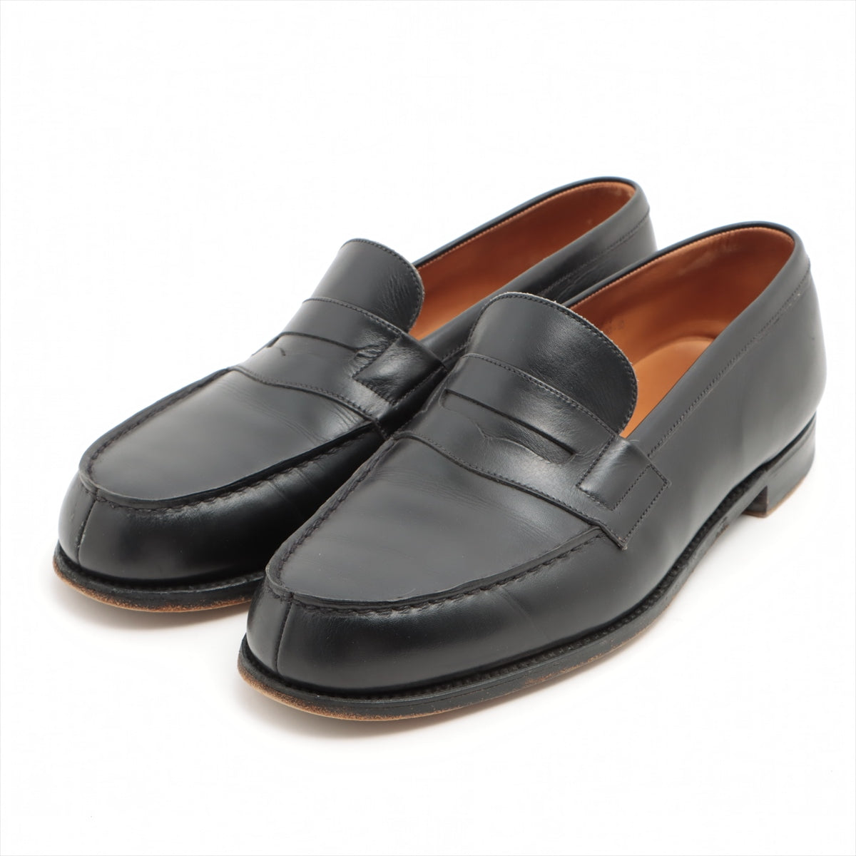 J. M. Weston Leather Loafer 6 1/2E Men's Black 180 signature loafers Genuine shoe tree available