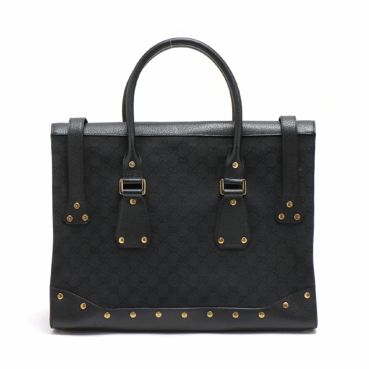 Gucci Guccissima Canvas & leather Hand bag Black 115531