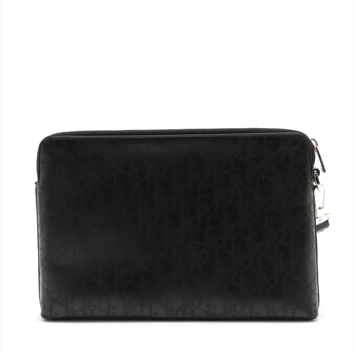 Christian Dior Oblique Leather Clutch bag Black