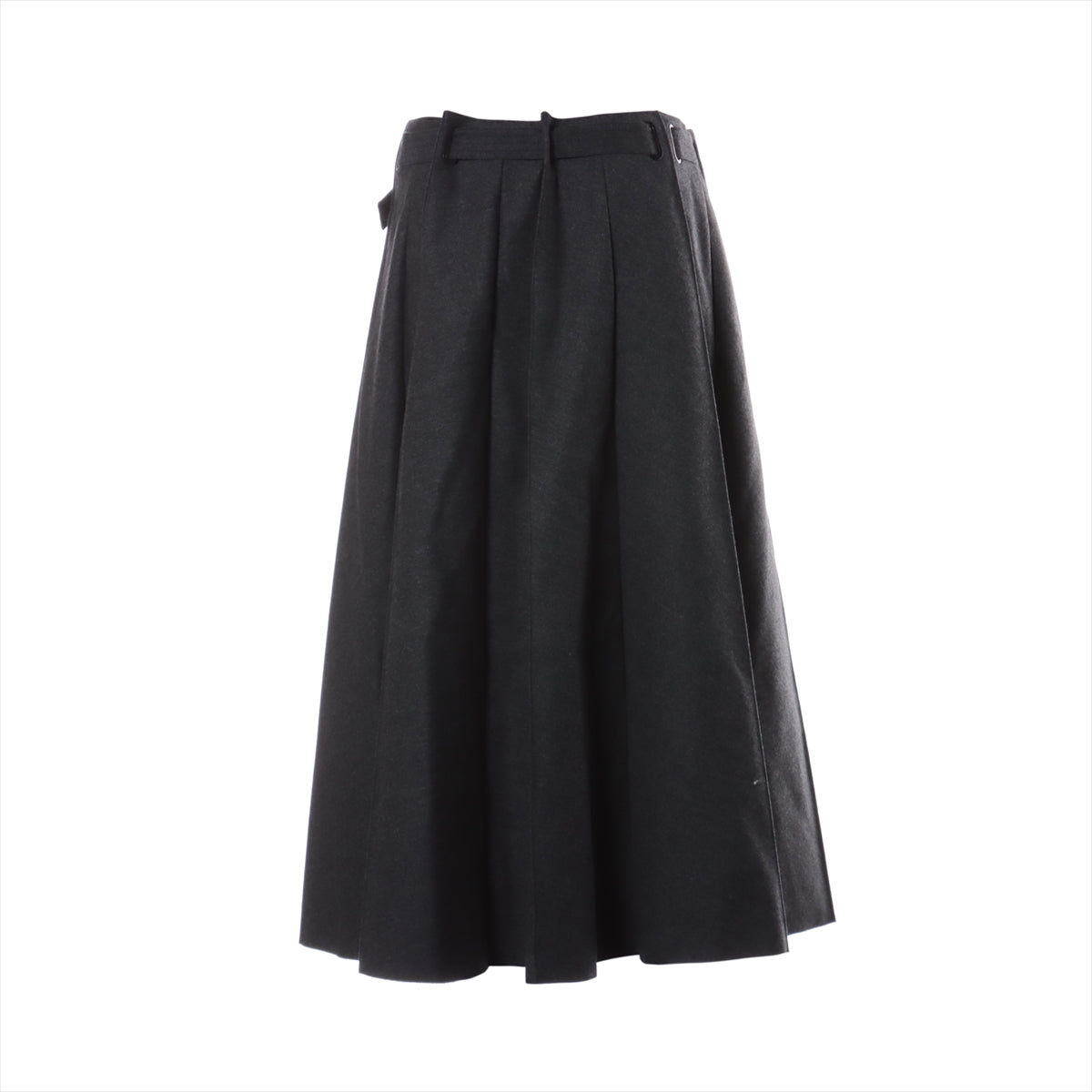 Fendi 20 years Wool & cashmere Skirt 40 Ladies' Grey  FQ7168 Belted Pleats