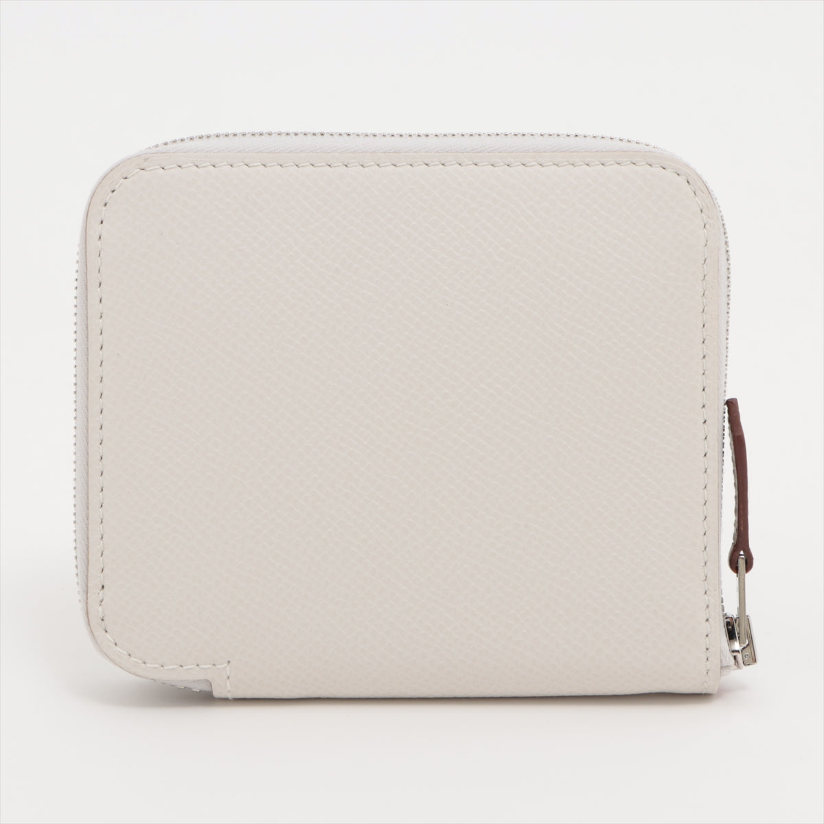 Hermès Azap Compact Silk Inn Veau Epsom Compact Wallet White Silver Metal fittings B: 2023